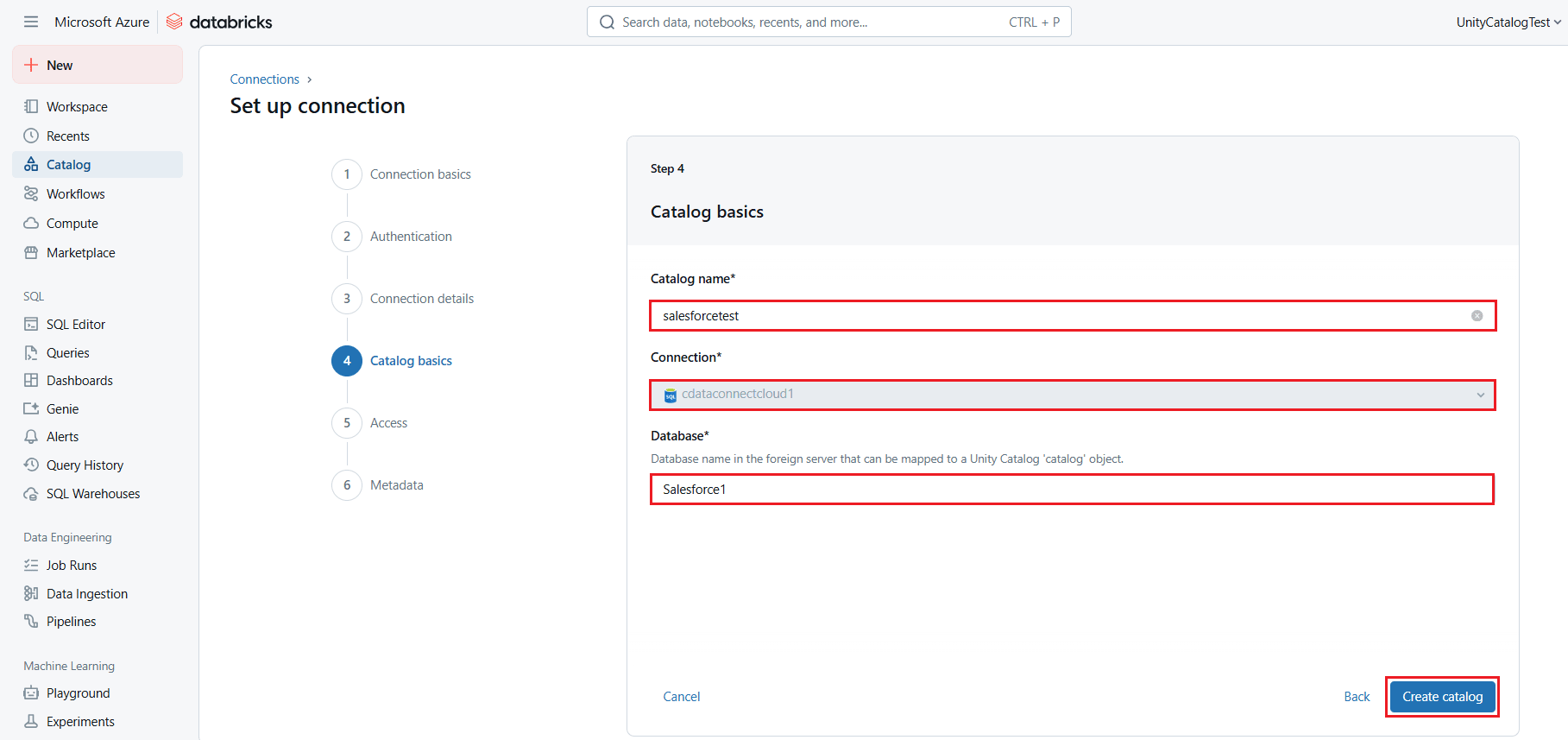 Add catalog basics details