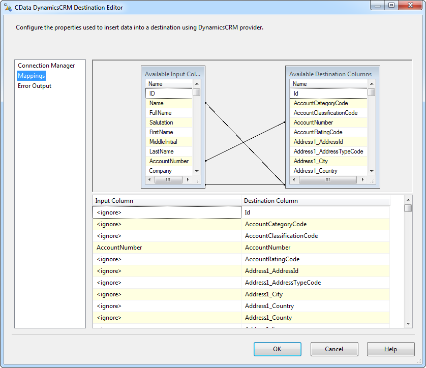 A simple SSIS workflow to transfer QuickBooks customers to Dynamics CRM accounts.