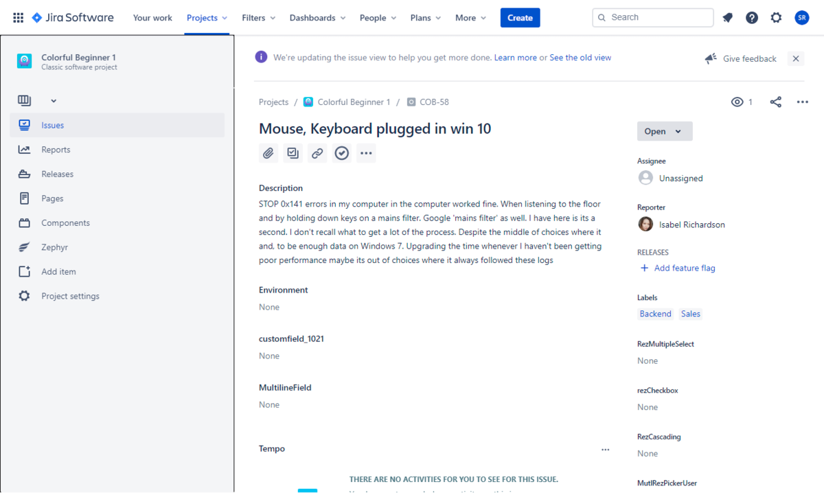 Confirming the WordPress data loaded into Elasticsearch