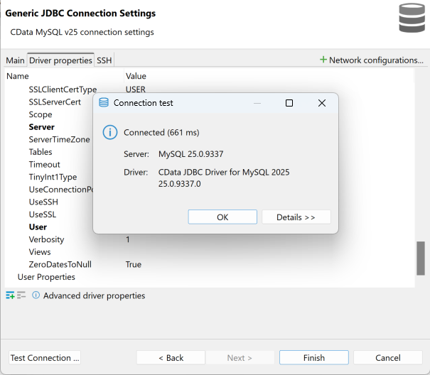 DBeaver Connection Success