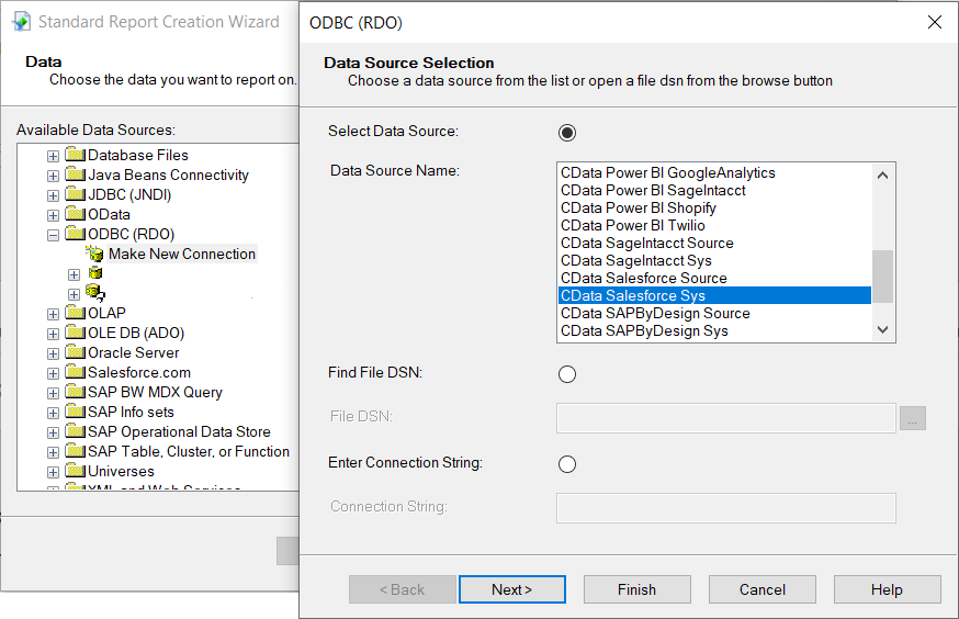 Data Source Selection