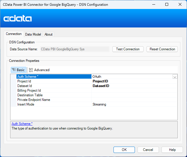Power BI Connector DSN