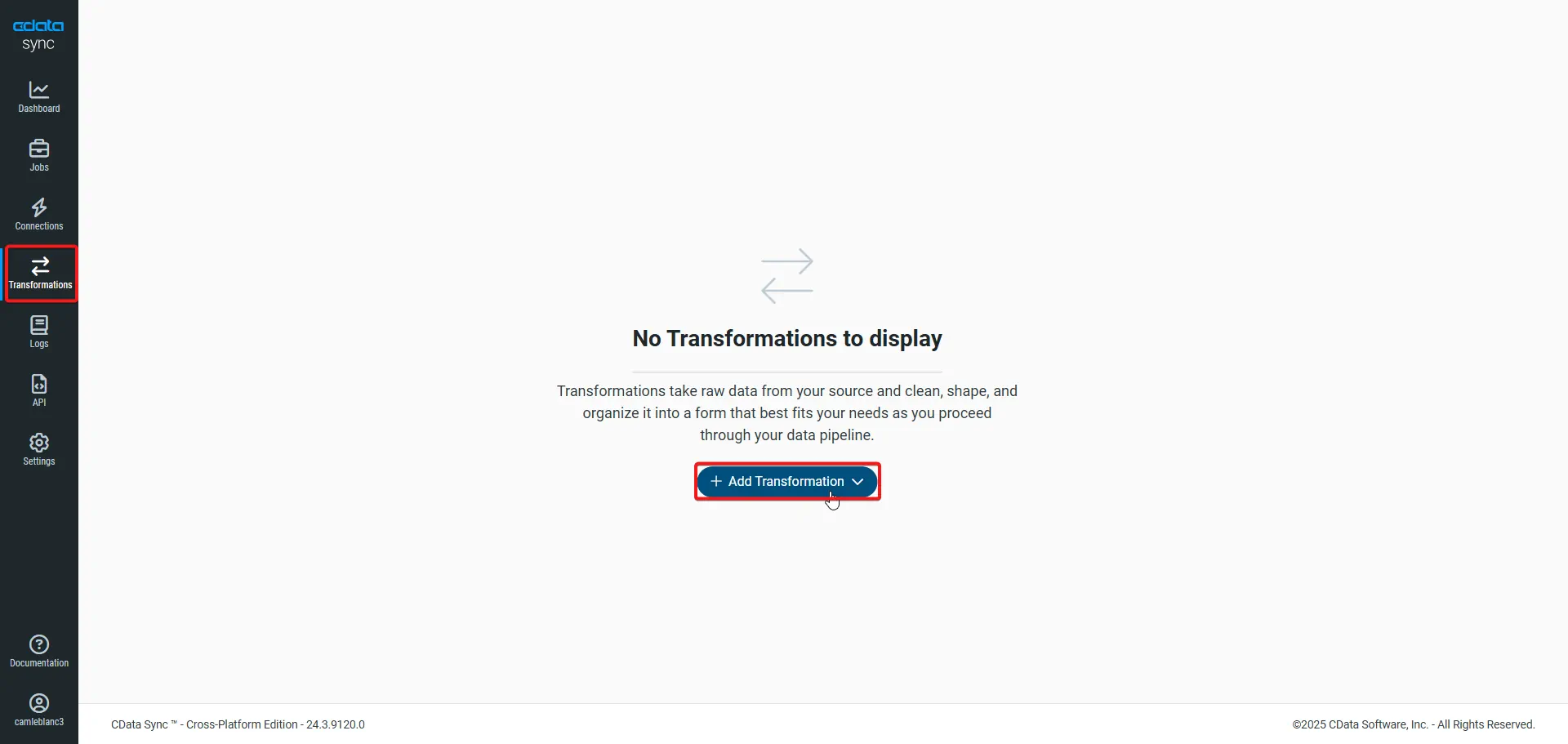 Add a Transformation