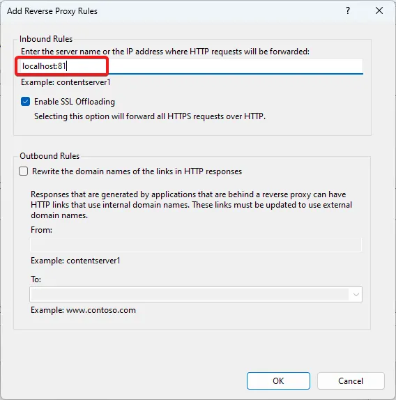 Configure Reverse Proxy