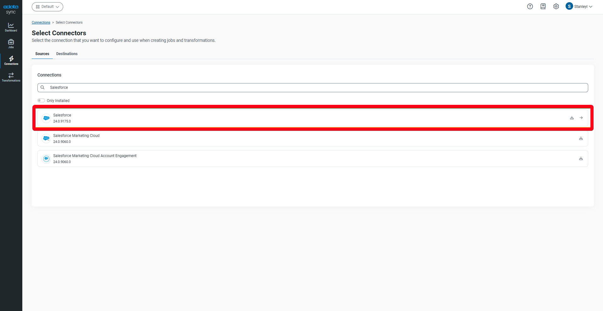 Add Salesforce Connection