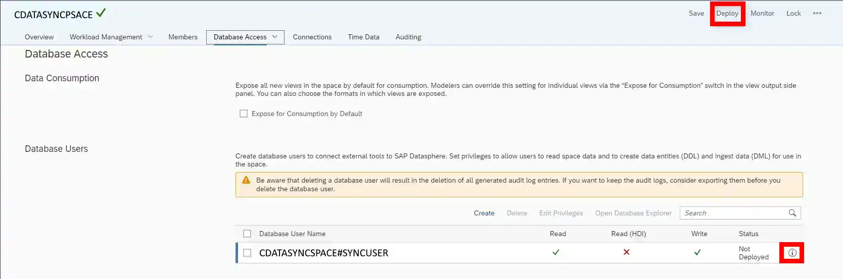 Check Database User Connection Info
