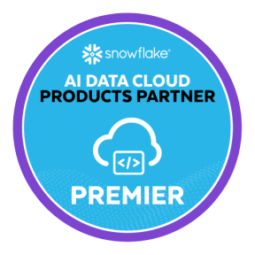 Snowflake AI Data Cloud Products Partner Premier Badge